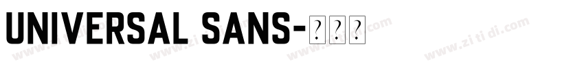 UNIVERSAL SANS字体转换